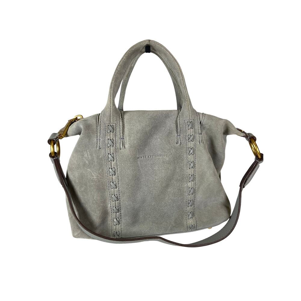 Aimee Kestenberg Mini Hudson Leather Satchel Gray